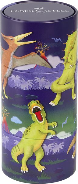 Faber-Castell Connector felt-tip pen dinosaur: 20 pens in tin