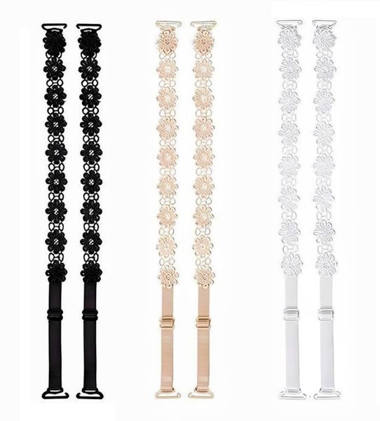 3Pairs Women's Bra Elastic Strap, Adjustable Length Non-Slip Underwea Strap