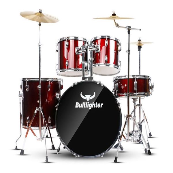 5-Piece Complete Full Size Adult Drum Set