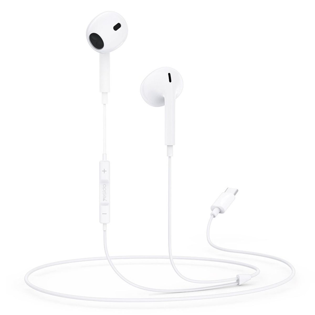 Type-C Wired Earphones with Music Control and Built-in Microphone ...