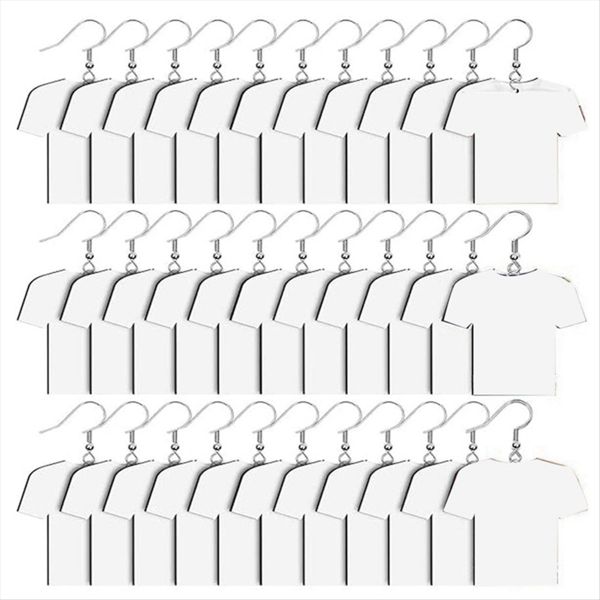 48Pcs Sublimation Earrings Blank Jewelry Earrings Wooden Mdf