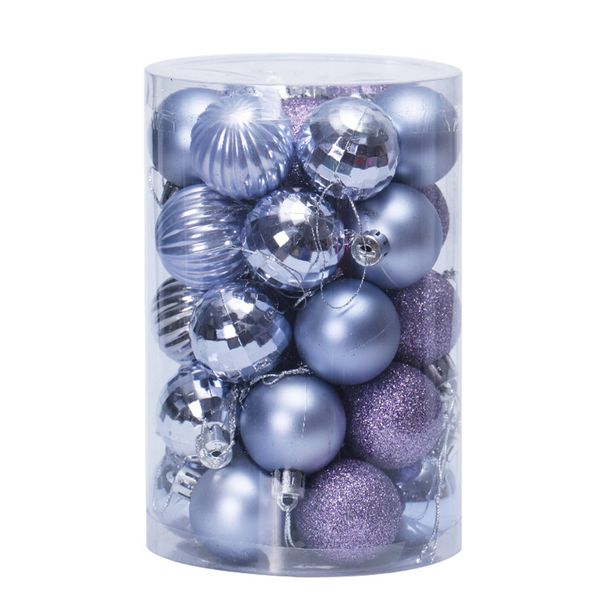 8cm Pale Purple Balls Ornaments for Christmas Tree