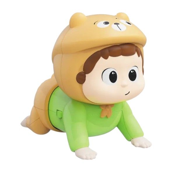 Baby Crawling Musical Doll Toy - Early Education &amp; Head-Up Training