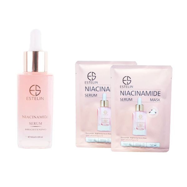 Estelin Niacinamide Serum and 2 Sheet Mask