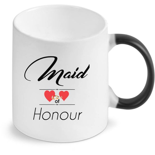 Maid Of Honour Wedding Magic Colour Changing Gift Coffee Mug