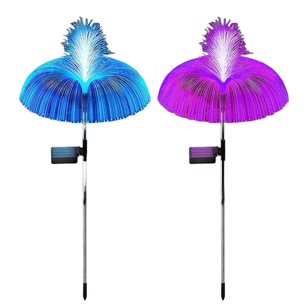 Solar Powered Fountain Jelly Fish Light 2 Pcs 7 Colour Changing- SD