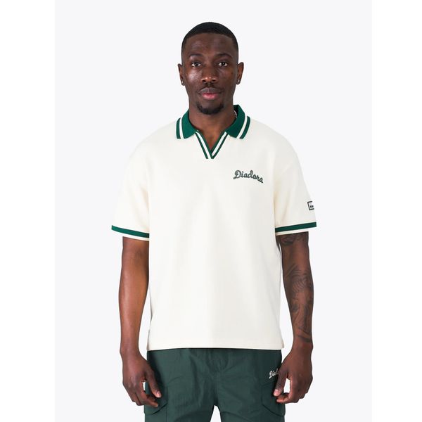 Diadora Ace White Green Polo Shirt image