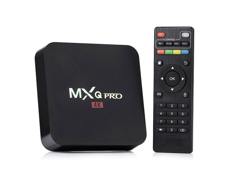 MXQ Pro 4K 1GB Multimedia Player with wireless backlit mini keyboard