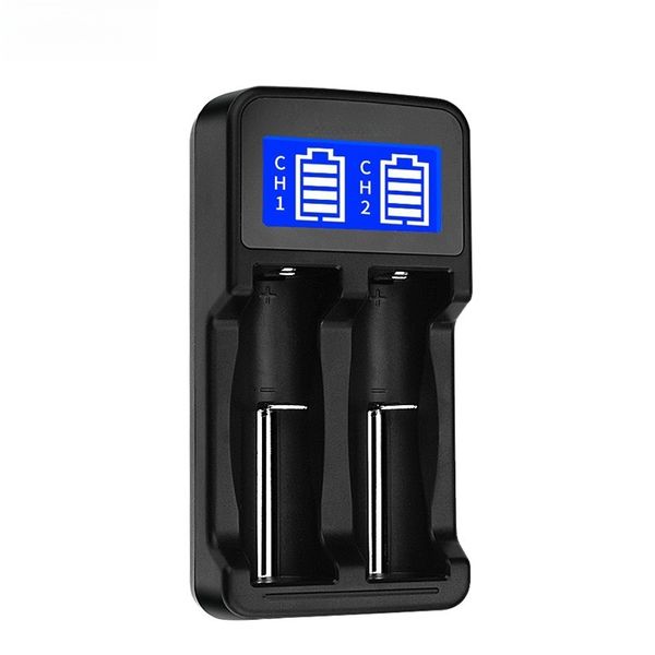 Battery Charger 2Bay Battery Charger With Smart LCD Display