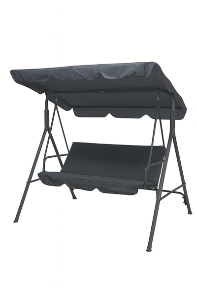 Outdoor Garden &amp; Pool 2-Seat Swing Chair - Charcoal Grey