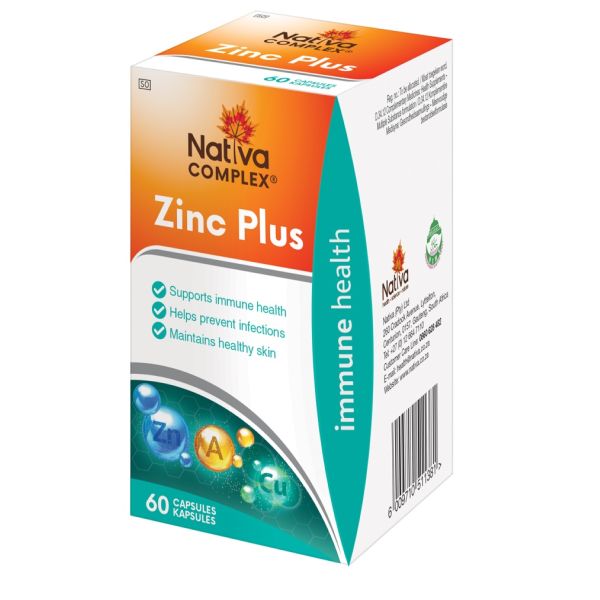 Nativa Complex Zinc Plus Capsules - 60's