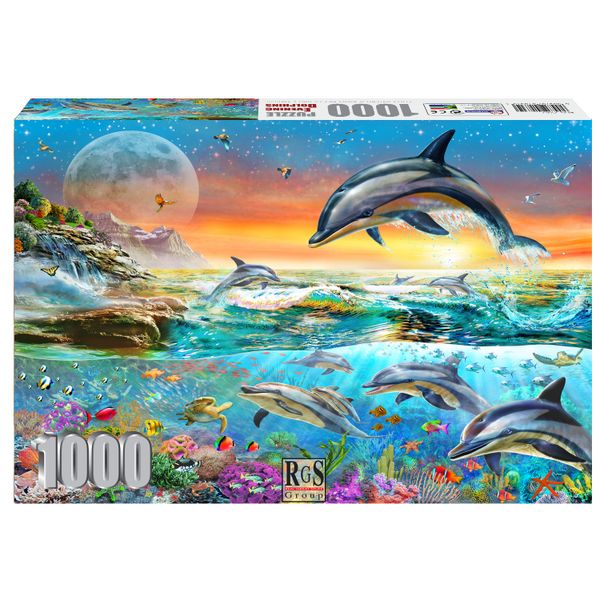 RGS Group Evening Dolphins 1000 Piece Jigsaw Puzzle