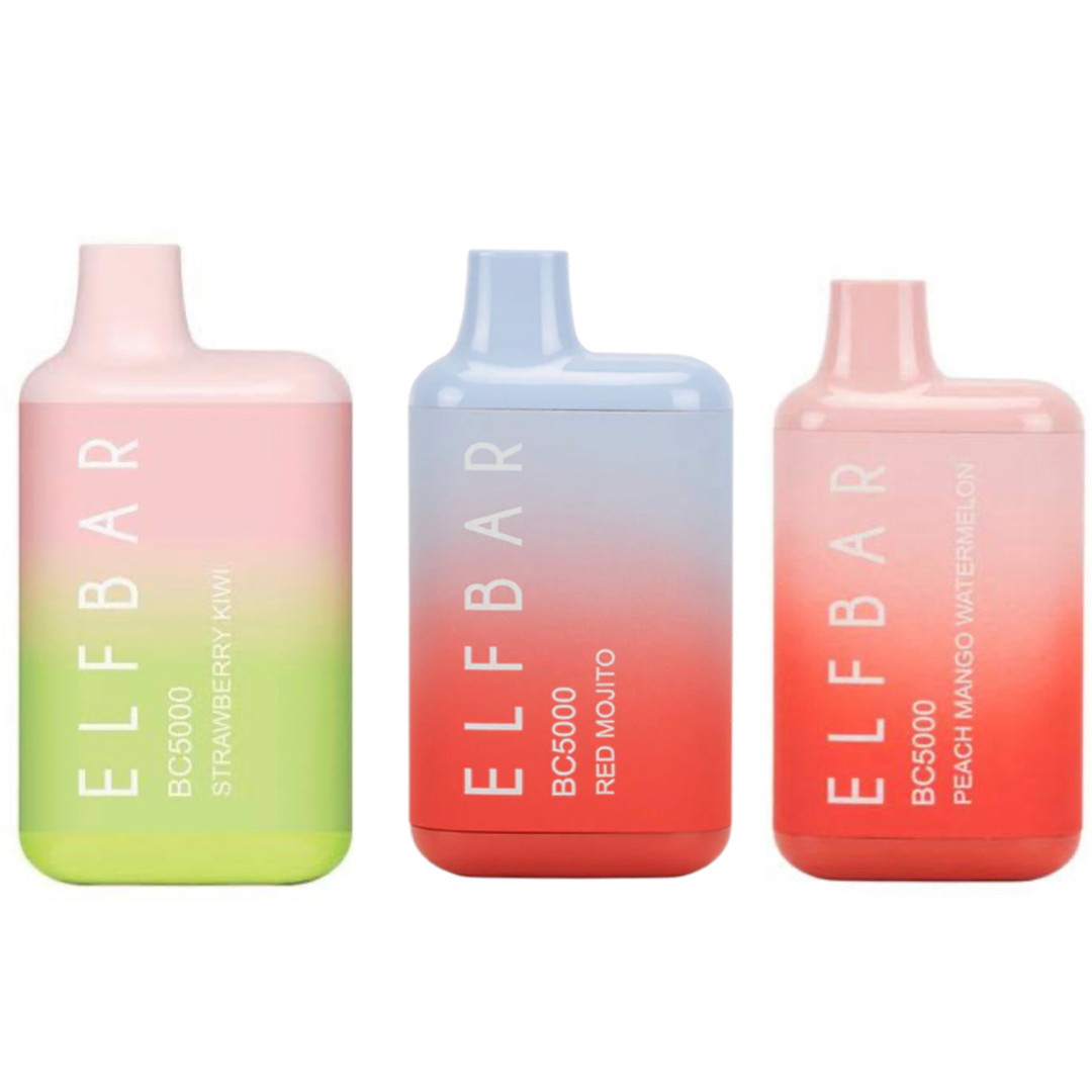 Elf Bar BC5000 Disposable Vape 5000 Puffs (5 ) Value Pack of 3