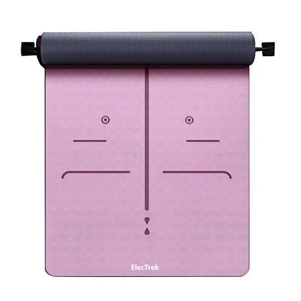 ElecTrek Non-Slip Yoga Mat with Alignment Marks - Lightweight Exercise Mat