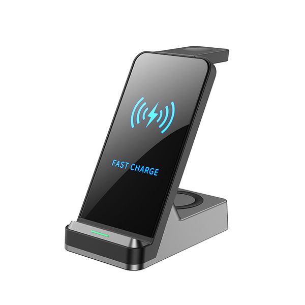 CellTime 3 in 1 Portable Fast Wireless Charger - Black