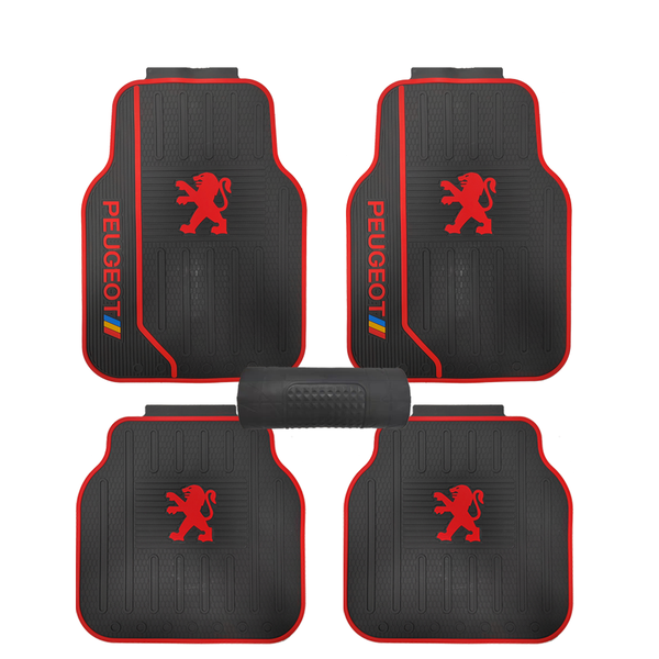 CFM-001-5-PEUGEOT, Universal 5 PCS Rubber 3D Moulded Car Floor Mat