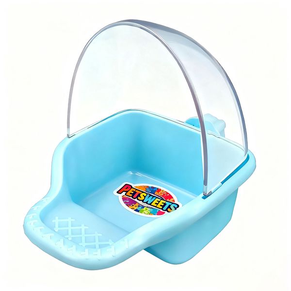 Blue Bird Bath Tub Hanging Birdbath Box Toy