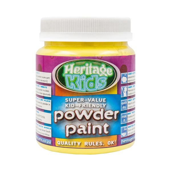 Heritage Powder Paint Non Toxic Yellow - 200g
