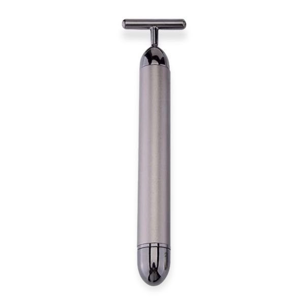 Gunmetal T-Shape Electric Facial Energy Beauty Bar Massager