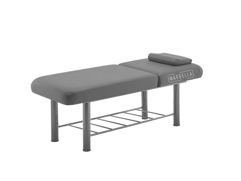 Marbella - Acacia Deluxe Massage Bed with Steel Frame Grey