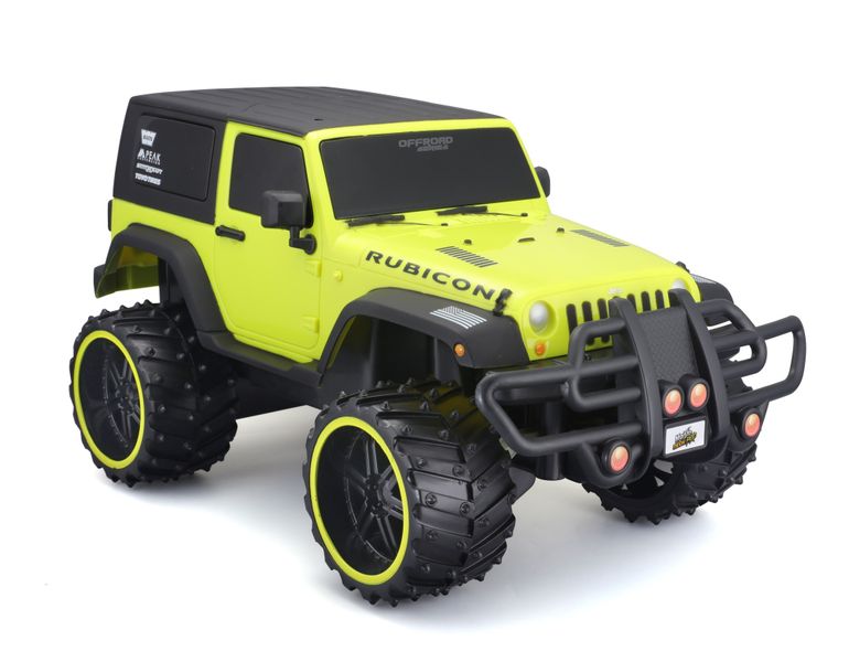 Maisto 1/16 R/C Jeep Wrangler Rubicon - 2.4GHz - Green (30cm Long)