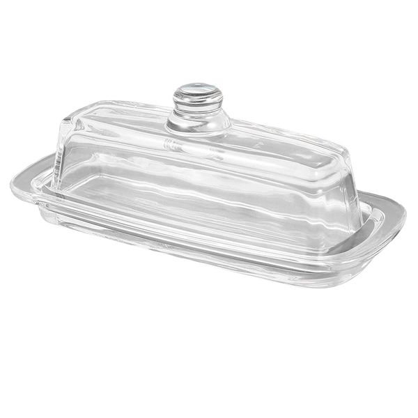 Glass Butter Dish With Lid Cream Cheese Dish Clear Butter Dish Butter