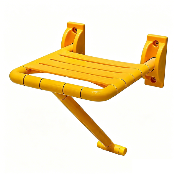 Bathroom Safety Shower Stool, Non-Slip Wall-Mounted Seat For The Elderly