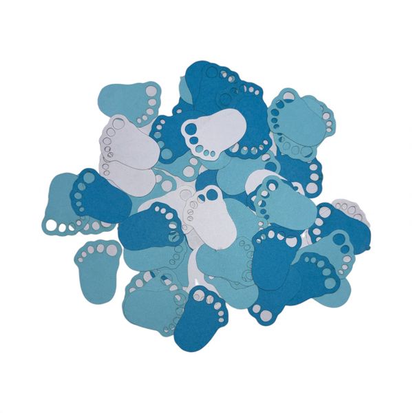 90pcs Feet Confetti Paper Cutouts - for Baby Showers
