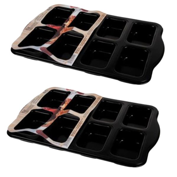 Kitchen Baking Mini Loaf Pans Set Of 2 Non Stick