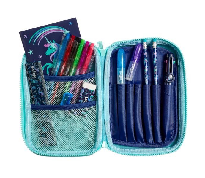 Smiggle Good Vibes Hardtop Stationery Kit Navy