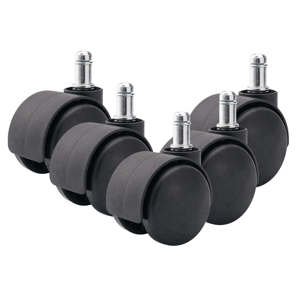 Stealth Set of 5 Office Chair Castor Wheels