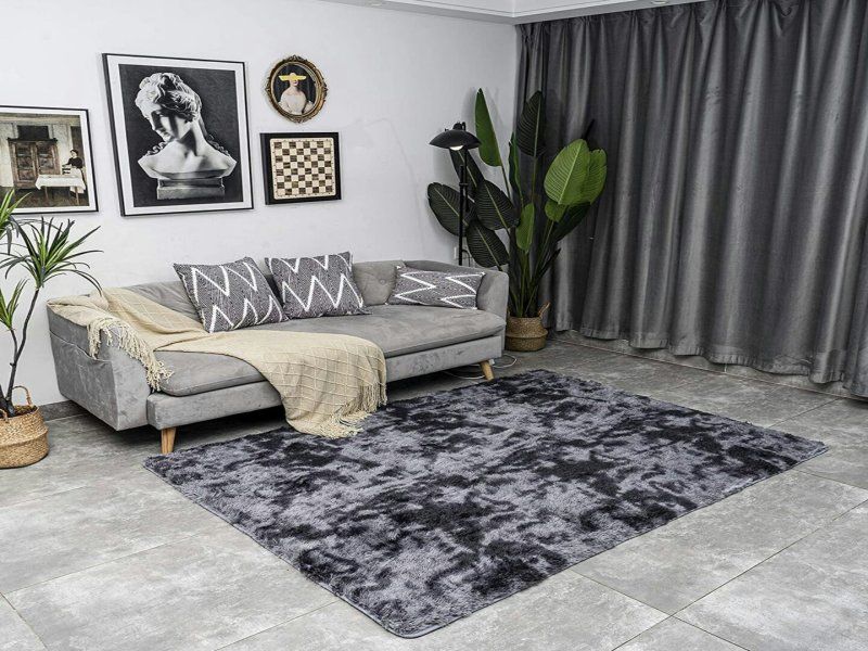 Black and Grey 2tone Rug(200x150) Shop Today. Get it Tomorrow
