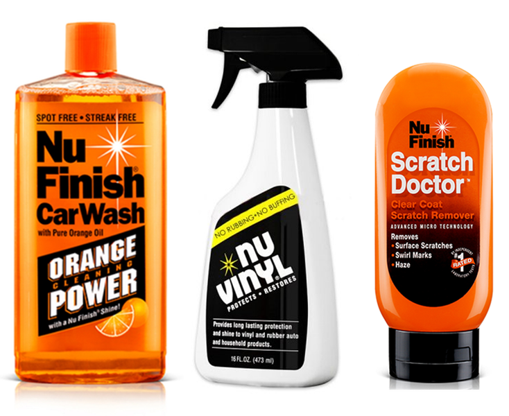 Car Wash (473ml) &amp; Vinyl Spray (473ml) &amp; Scratch Repairer (192ml) - Combo