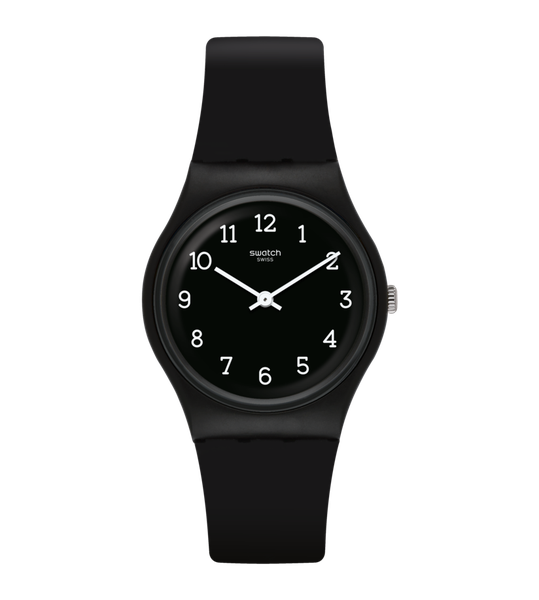 Swatch Blackway Black Rubber Watch-GB301