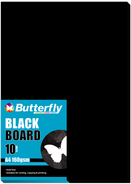 Butterfly - A4 Bright Board - Black - 1 Pack