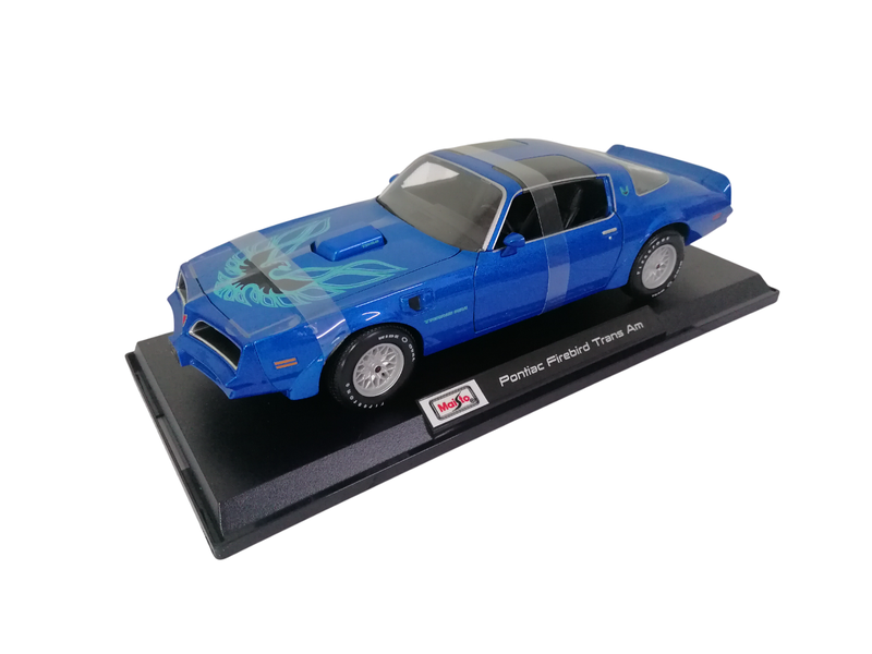Maisto Pontiac Firebird Trans Am Blue 1:18 Model image