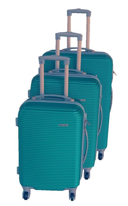3 Piece Hard Outer Shell Luggage Set - Dark Green