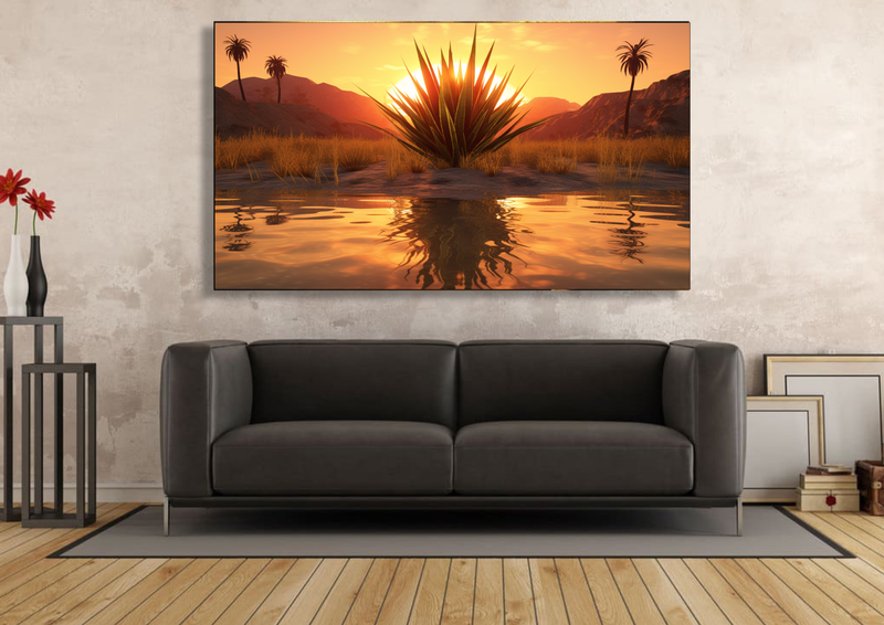 Canvas Wall Art - Aloe Oasis Abstract - IM0315