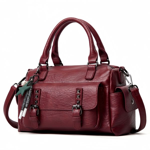 Women's Retro Top Handle Bag, Fashion Shoulder &amp; Crossbody Satchel