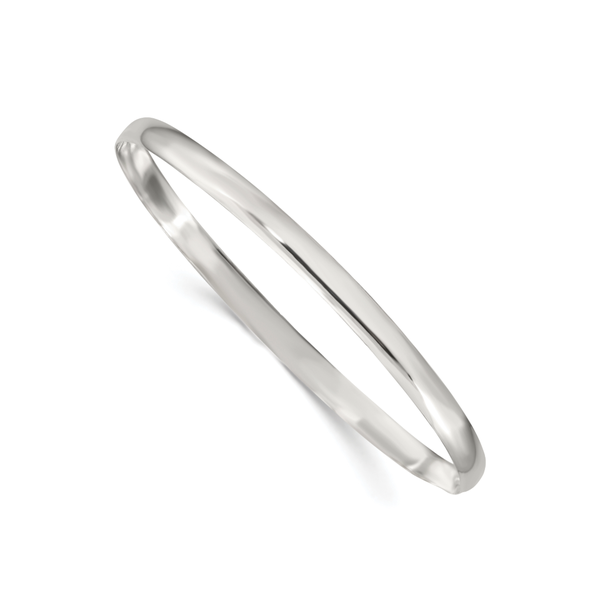 Silver Bangles Genuine Sterling Silver 4mm Half round Bangles