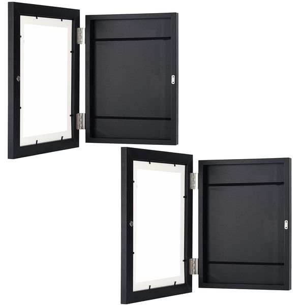 2 Pack 8.5'' x11'' Wooden Kids Artwork Picture Storage Frame Display