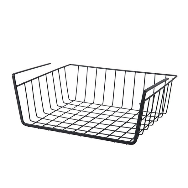 Home Multifunctional Storage Rack Under Cabinet Storage Shelf Black L