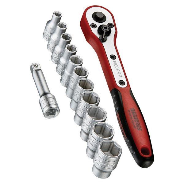 TengTools - 1/4"Socket Set, 13 Piece - M1413N1