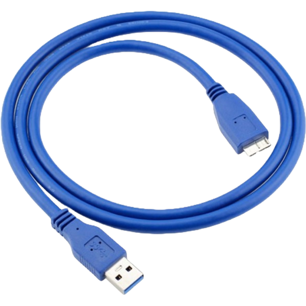 USB 3.0 Cable - USB Cable to Micro B Cable - Blue Flash Drive Cable