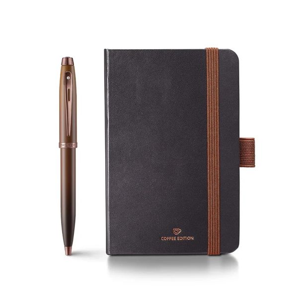 Sheaffer Gift Set ft. Coffee Edition Ballpoint Pen and Small Notebook
