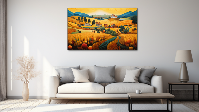 Canvas Wall Art - Harvest Scenes Abstract - MT0346