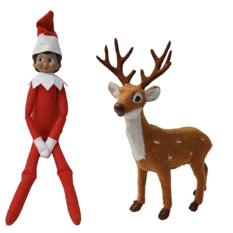 Christmas Elf & Mr Reindeer Set - Naughty Elf & Mr Reindeer