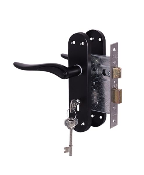 Yale Dolce Matte Black 3-Lever Lockset
