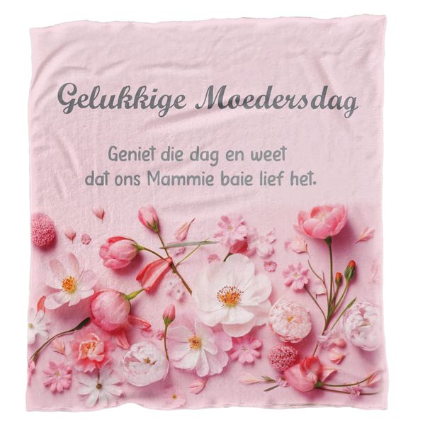 Gelukkige Moedersdag Light Weight Fleece Blanket