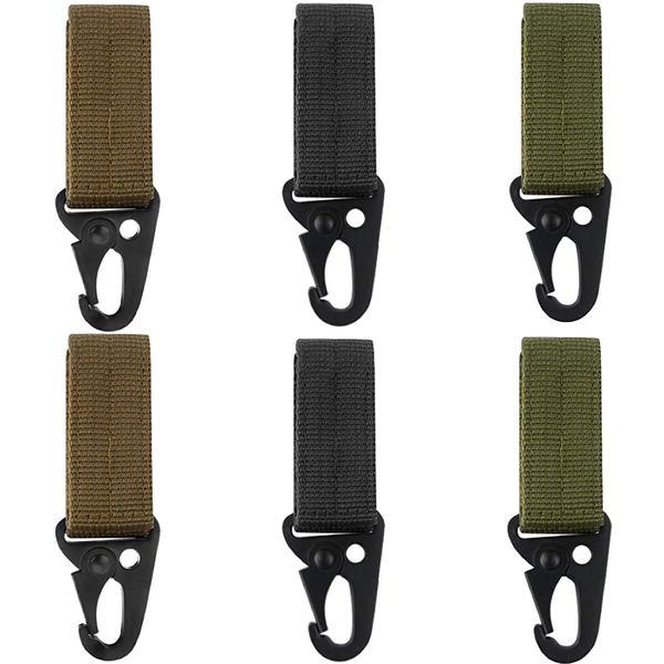 Camping Assorted Belt Grip Hook and Loop Carabiner